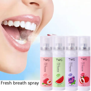 Fruit flavor fresh breath oral spray portable breath spray deep cleaning lasting fresh suitable for after dinner