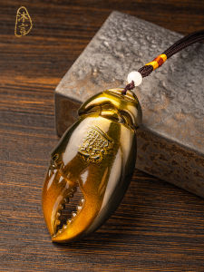 Lucky Crab Claw Pure Copper Handheld Plaything Wealth Attracting Gift for Men Modern Simplicity Decorative Tabletop Ornament