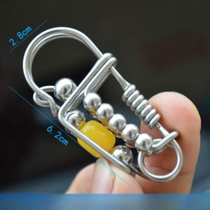 หัวเข็มขัดแบบถักด้วยมือ 316 เรียบง่าย สร้างสรรค์ ฮีโร่ชายรถยนต์ ป้องกันการสูญหาย ชุบเงิน โลหะผสม