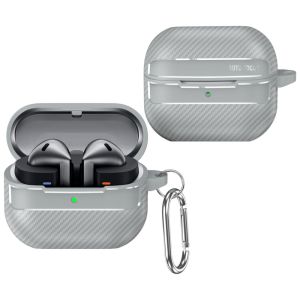 Hộp Đựng Tai Nghe Bằng Silicon Chống Sốc Cho Samsung Galaxy Buds 3 & Pro Túi Bảo Vệ Mềm Có Kết Cấu Bằng Sợi Carbon