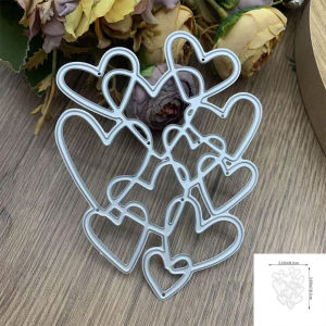 1pc Stacking Hearts Metal Cutting Dies Stencils For DIY Scrapbooking Album Card Decorative Embossing Handcraft Template