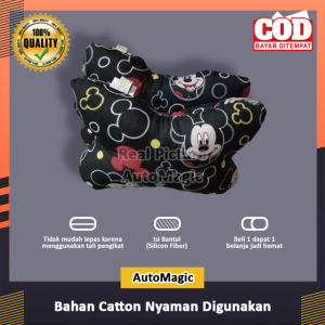 AutoMagic Interior - Bantal Leher Mobil Harga isi 2 - Bantal Sandaran Universal- Bantal Leher Mobil Motif - Bantal Leher Mbil Good Quality - Bantal Leher Murmer Original Bisa COD