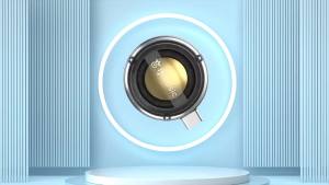 1PCS In Line Small Speaker Type-c Mobile Phone  Player Universal Portable Speaker 3.5mm Audio Plug Cell Phone Player