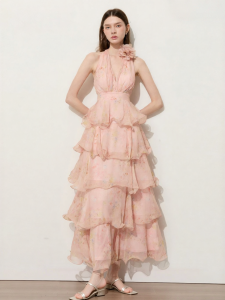 D-PLAY | Vacation Style Sleeveless Layered Dress