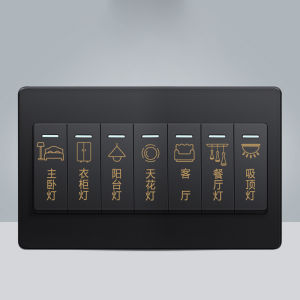 Luminous Switch Label Wall Decal Modern Minimalist Waterproof Panel Light Tag Decorative Sticker Home Decorations FDUN Brand