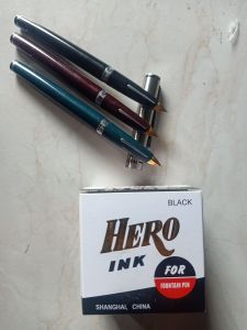 Fontainpen Hero Pena Kaligrafi+Tinta Hero