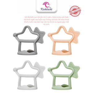 Gặm Nướu Cho Bé Kichilachi Hình Ngôi Sao phát triển răng nướu khả năng cầm nắm Chất Liệu Silicon An Toàn Cho Bé