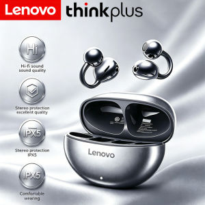 Lenovo | Original Lenovo TA410 TWS Panoramic Sound Effects Wireless Earbuds Ear Clip Bone Conduction With Mic Bluetooth 5.4 Headphones