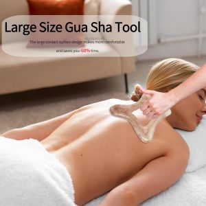 Resin Body Gua Sha Tool Large Gua Sha Body Tool Cellulite Massage Tool Lymphatic Drainage Tool for Face Back Body Shaping Tools