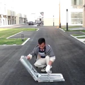 HW บันไดพับได้ นั่งร้านเหล็ก บันไดอลูมิเนียม นั่งร้าน พับได้ ยาว140/180/200cm แผ่นเหยียบกว้าง30ซม สามารถรับน้ําหนักได้ 500 KG  นั่งร้านพับได้ บันไดนั่งร้าน สูงและหนาขึ้น นั่งร้านเหล็ก นั่งร้านก่อสร้าง Horse stool