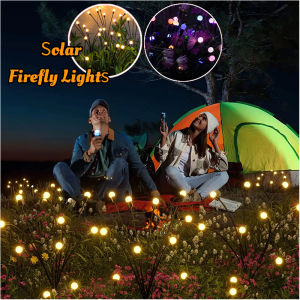 LED Solar Lights Outdoor Romantic Rocking Firefly waterproof Light Ball Lawn Garden Decoration