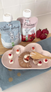 (Bundle of 10) Popote - Organic Strawberry Puree / 10 x 120g / Baby Food / 100% Made in France / Carton Deal