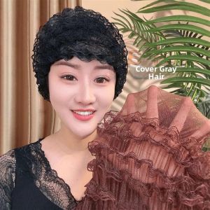 White Hair Covering Dustproof Hat