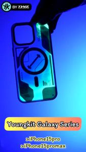 [ของแท้Youngkit] Galaxy Series เคสกันกระแทก ชาร์จไร้สาย เคส สำหรับ ไอโฟน 15 Pro / 15 PM