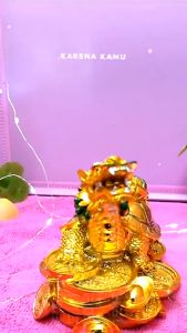 Patung Kodok Xuping Pixiu Gajah: Tarik Rejeki FengShui Emas