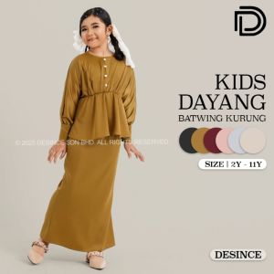 🇲🇾 DESINCE Baju Raya Kids Dayang Kurung Budak Baju Kurung Muslimah Kanak-Kanak KW 071