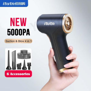 【Ready Stock】Itutn Car Wireless Vacuum Cleaner ZX-102 5000PA Strong Suction Dual Use Car and Home Suction and Blowing Hypa Fil Tration Portable Powerful Vacuum Cleaner