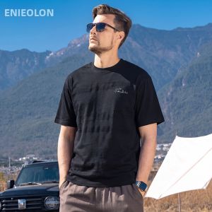 Enjeolon | Heavyweight Irregular Embroidered Short Sleeve T-shirt 200G