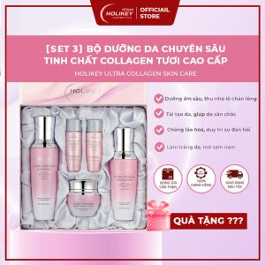[NHẬP KHẨU HÀN QUỐC] SET 3 BỘ DƯỠNG DA CHUYÊN SÂU TINH CHẤT COLLAGEN TƯƠI HOLIKEY ULTRA COLLAGEN SKIN CARE