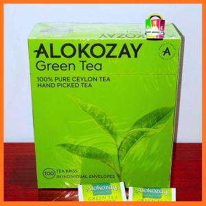 ALOKOZAY GREEN TEA 100pcs TEABAG ( DENTS BOX | SEALED )( NEW PACKAGING AVAILABLE| NO MUG ) (EXP: 2027)