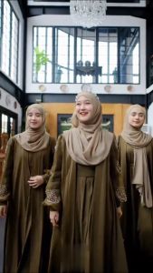 Baju Gamis Busui Wanita Kekinian 2025: Melody Abaya 2 Layer & Baju Gamis Kondangan Terbaru
