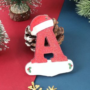 7.8CM Christmas Tree Decoration Letter Pendant 26 Letters Home Holiday Acrylic DIY Pendant Xmas 2026 New Year Decor Navidad