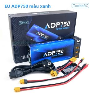 Bộ Sạc Nguồn ToolkitRC ADP750 750W Màu Xanh Dương DC12V 62.5A XT60 Cho Xe Mô Hình Máy Bay Không Người Lái M8D M9 M6D M7 M8P Bộ Sạc DC Thông Minh