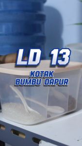 Tempat Bumbu Dapur 3 Sekat Kotak Bumbu Plastik Serbaguna Toples Bumbu Dapur Terbaru -LD-13