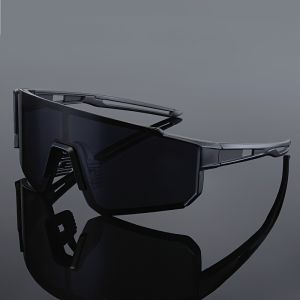 New Mens Large Frame Sports Glasses Outdoor Bicycle Sunglasses Mountaineering Mens and Womens Fashion Sunglasses