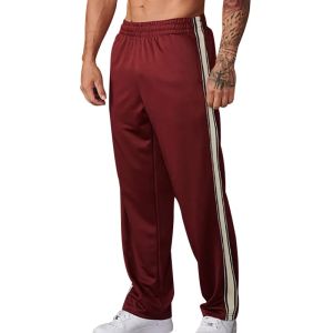 Mens Straight-leg Pants 2025 Trendy Brand Strips American Loose Sports Trousers Sweatpants for Spring And Summer