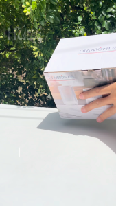 Ly Thủy Tinh Uống Trà Đá Cafe Nước Ép Ống Sọc 2 Tầng 330ML DIAMONDS (DM334-2)