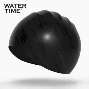 WATERTIME | Mũ Bơi Silicone Lớn Chống Thấm Nước Cho Nam Che Tai Thoải Mái Chuyên Nghiệp