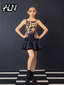 AILANGNA | Leopard Print Professional Dance Outfit for Girls