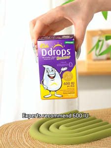 Ddrops Kids Vitamin D3 600IU Drops + DHA&ARA Spray – Bone & Brain Support
