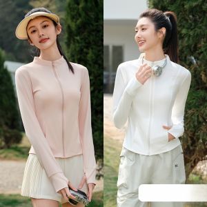 MiiOW | Áo khoác chống nắng Ice Silk dáng ôm cổ đứng mỏng mùa hè chống tia UV cho nữ Áo khoác cardigan ngoài trời chống nắng