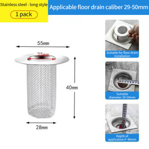 Stainless Steel Floor Drain Filter Mesh Kitchen Sink Anti-clog Filter Bathtub Hair Catcher Shower Leak Net Strainer Drains