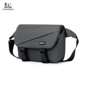 LouisWill Men Fashion Shoulder Bags Sling Chest Bag Cross Body Bags Messenger Bag Waterproof Cross Body Bag Large Capacity Sling Bags Simple Casual Sport Street Bag Student Teenager Bag