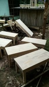 Grosir kayu jati belanda meja serbaguna meja ngaji meja panjang80cm lebar 25cm tinggi 25cm siap pakai