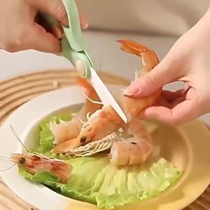 [SG Local Seller] Ceramic/Stainless Steel Food Scissors with Storage Case