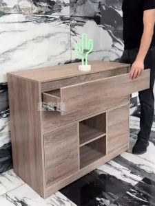 Multi-Functional Hidden Drawer Storage Cabinet Home Use Hidden Layer Secret Safe Cabinet Modern Simple Style Particleboard Material