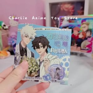 Bandai | Anime Link Click Brooches Blind box Cheng Xiaoshi/ Lu Guang/Qiao Ling Pins Cartoon Liquid starlight Cosplay Badge for Decoration