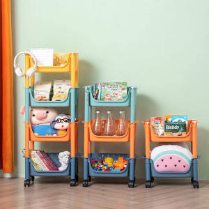 ชั้นวางของมีล้อ ชั้นรถเข็น ชั้นวางของ ชั้นเก็บของในครัว ชั้นวางพลาสติก ชั้นวางล้อลาก ชั้นวางของเหล็ก 3ชั้น 4ชั้น ตระกร้าอาหาร