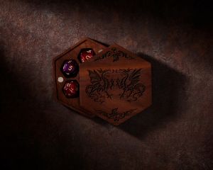 The Dragon Dice Box | Premium DnD Dice Box | D&D Dice Box | Dice Vault | Dice Storage Tray for MTG RPG Gaming