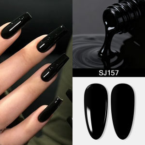 10ml Black Nail Gel Polish Soak Off UV LED Varnish Manicure Tools Design For Home Salon Nail Art DIY Winter For Cool Girls