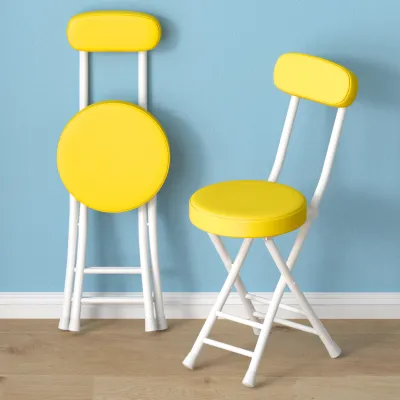 XIANGNANSONG | Foldable Round Stool with Back