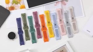 For Samsung Galaxy Watch 7/6/5/4/FE 40มม 44มม / 6 Classic 47มม 43มม / 5 Pro 45มม / 4 Classic 46มม 42มม ซิลิโคนสายกีฬาผู้หญิงผู้ชาย