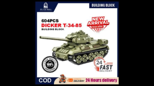 WANGE 604 PCS DICKER T-34-85  BUILDING BLOCKS MICRO BRICKS PREMIUM QUALITY LEGO