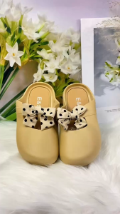 Childrens Fashion Kids Summer Bow tie dots Soft rubber slipper 888