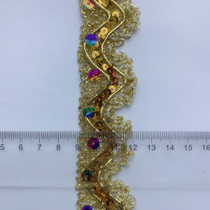 300cm/118in Each Bag Golden Silver Silk Ribbons Webbing Handmade DIY Craft Lace Trims Dresses Curtain Sewing Accessory Flower