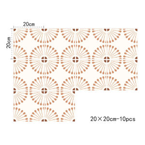 Retro Kitchen Floor Sticker Painting Waterproof Cover-Up Creative Renovation Spring Day Slowly French Style Home Decor
